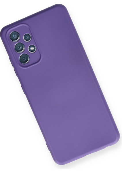 Samsung Galaxy A32 Kılıf Lansman Içi Kadife Nano Silikon - Mor modelleri