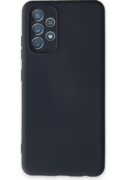 Samsung Galaxy A72 Kılıf Lansman Içi Kadife Nano Silikon - Koyu Gri