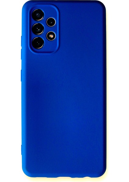 Samsung Galaxy A52S Kılıf Lansman Içi Kadife Nano Silikon - Lacivert