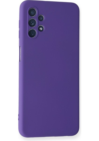 Samsung Galaxy A52S Kılıf Lansman Içi Kadife Nano Silikon - Mor