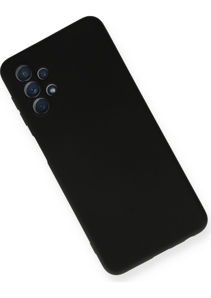 Samsung Galaxy A52 Kılıf Lansman Içi Kadife Nano Silikon - Siyah