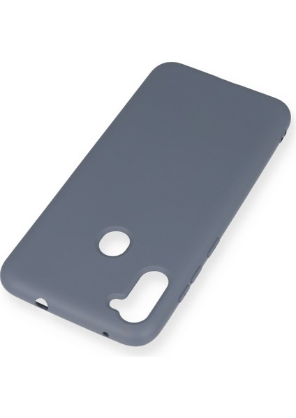 Samsung Galaxy M11 Kılıf Lansman Içi Kadife Nano Silikon - Gri modelleri