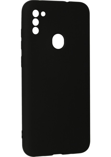 Samsung Galaxy M11 Kılıf Lansman Içi Kadife Nano Silikon - Siyah modelleri