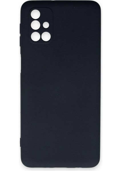 Samsung Galaxy M31S Kılıf Lansman Içi Kadife Nano Silikon - Koyu Gri