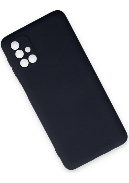 Samsung Galaxy M31S Kılıf Lansman Içi Kadife Nano Silikon - Koyu Gri