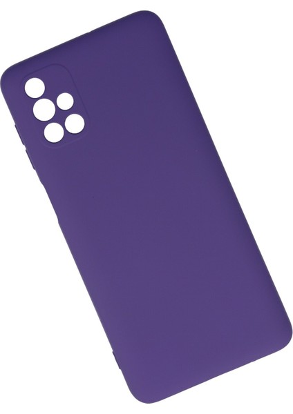 Samsung Galaxy M51 Kılıf Lansman Içi Kadife Nano Silikon - Mor fiyatları