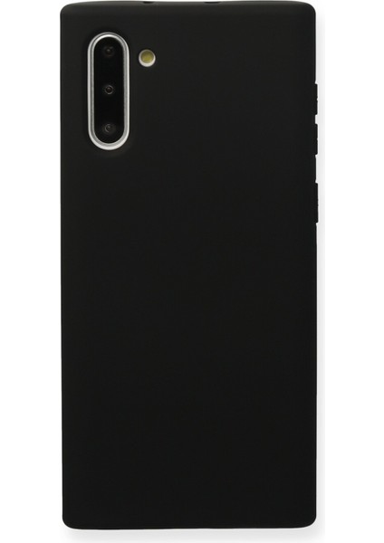 Samsung Galaxy Note 10 Kılıf Lansman Içi Kadife Nano Silikon - Siyah