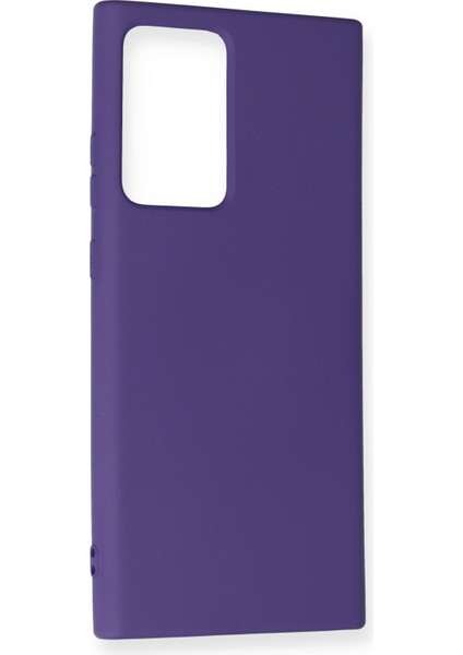 Samsung Galaxy Note 20 Ultra Kılıf Lansman Içi Kadife Nano Silikon - Mor fiyatları