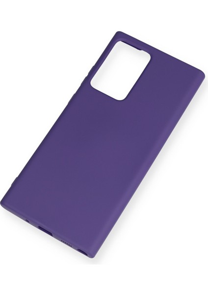 Samsung Galaxy Note 20 Ultra Kılıf Lansman Içi Kadife Nano Silikon - Mor modelleri