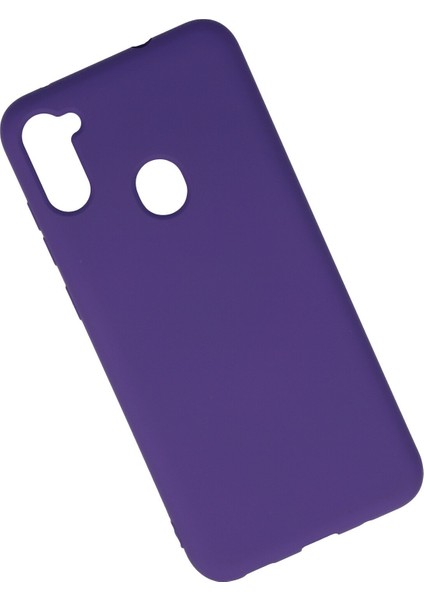 Samsung Galaxy M11 Kılıf Lansman Içi Kadife Nano Silikon - Mor fiyatları