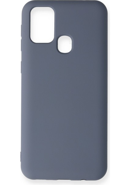 Samsung Galaxy M30S Kılıf Lansman Içi Kadife Nano Silikon - Gri