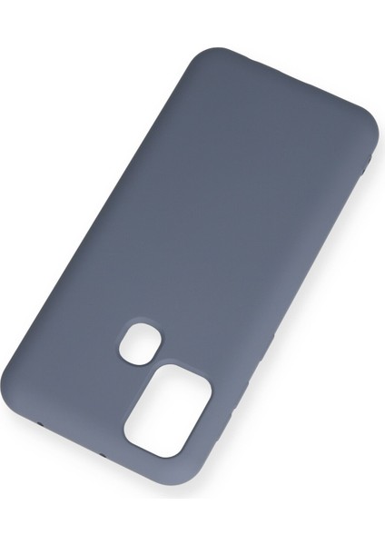 Samsung Galaxy M30S Kılıf Lansman Içi Kadife Nano Silikon - Gri modelleri