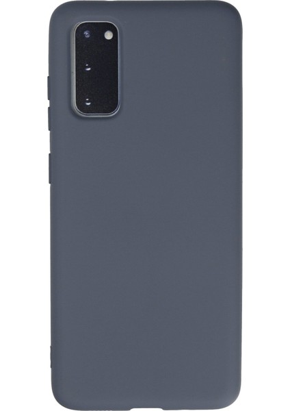 Samsung Galaxy S20 Kılıf Lansman Içi Kadife Nano Silikon - Gri