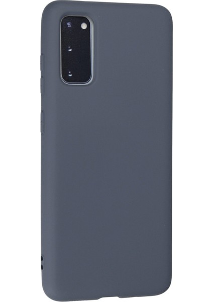 Samsung Galaxy S20 Kılıf Lansman Içi Kadife Nano Silikon - Gri modelleri