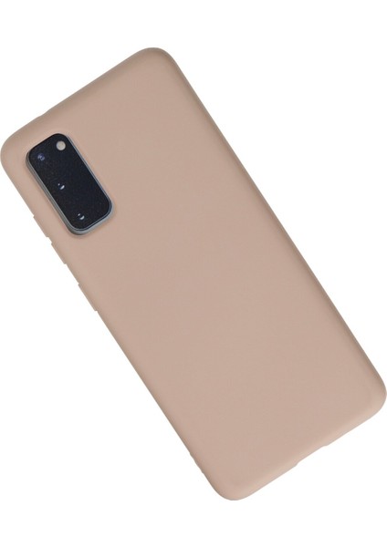 Samsung Galaxy S20 Kılıf Lansman Içi Kadife Nano Silikon - Bej fiyatları