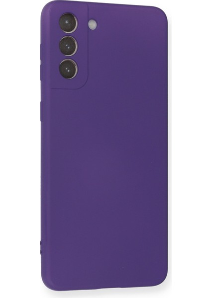 Samsung Galaxy S21 Plus Kılıf Lansman Içi Kadife Nano Silikon - Mor fiyatları