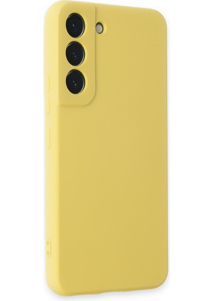 Samsung Galaxy S22 Kılıf Lansman Içi Kadife Nano Silikon - Sarı fiyatları