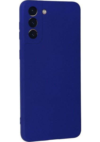Samsung Galaxy S21 Plus Kılıf Lansman Içi Kadife Nano Silikon - Lacivert modelleri