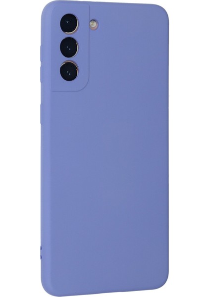 Samsung Galaxy S21 Plus Kılıf Lansman Içi Kadife Nano Silikon - Lila modelleri