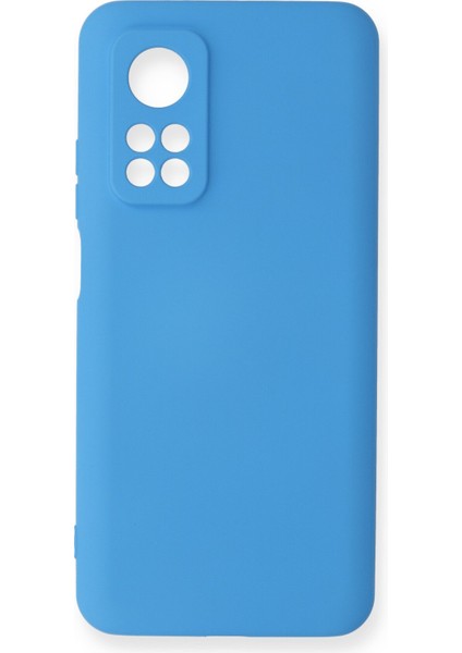 Xiaomi Mi 10T Kılıf Lansman Içi Kadife Nano Silikon - Mavi