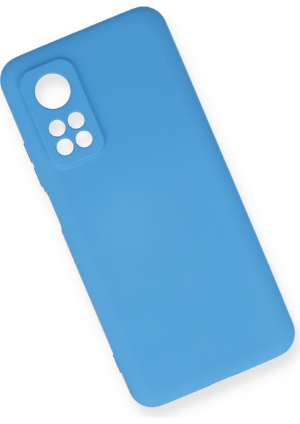 Xiaomi Mi 10T Kılıf Lansman Içi Kadife Nano Silikon - Mavi modelleri