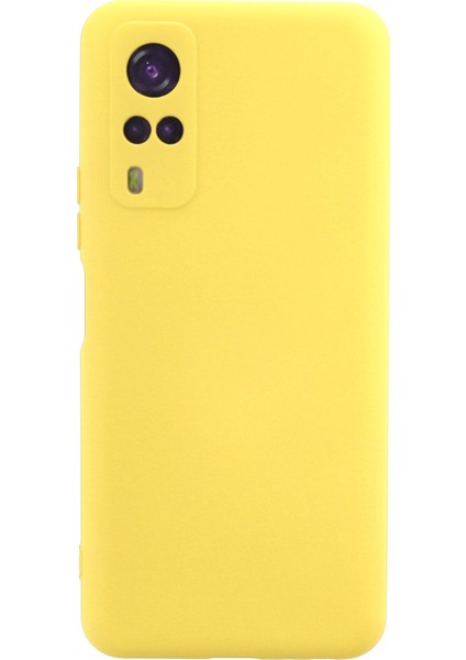 Vivo Y51A Kılıf Lansman Içi Kadife Nano Silikon - Sarı