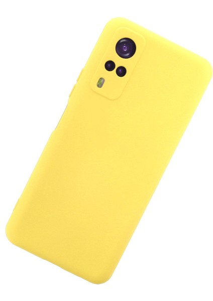Vivo Y51A Kılıf Lansman Içi Kadife Nano Silikon - Sarı modelleri
