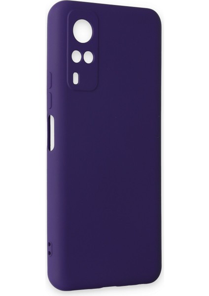 Vivo Y51A Kılıf Lansman Içi Kadife Nano Silikon - Mor fiyatları