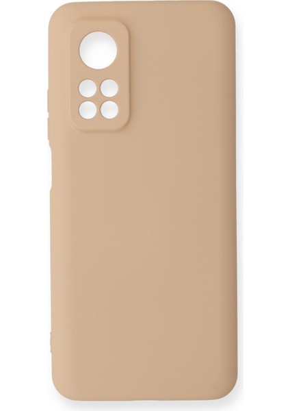 Xiaomi Mi 10T Pro Kılıf Lansman Içi Kadife Nano Silikon - Bej