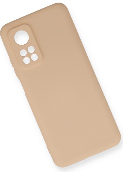 Xiaomi Mi 10T Pro Kılıf Lansman Içi Kadife Nano Silikon - Bej modelleri