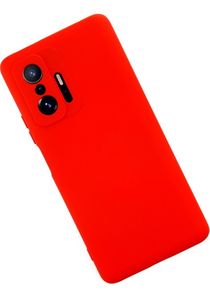 Xiaomi Mi 11T Kılıf Lansman Içi Kadife Nano Silikon - Kırmızı fiyatları