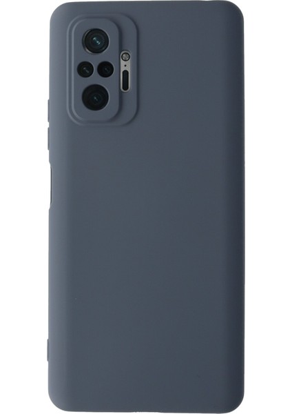 Xiaomi Redmi Note 10 Pro Kılıf Lansman Içi Kadife Nano Silikon - Gri