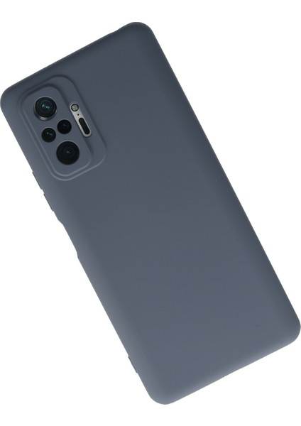 Xiaomi Redmi Note 10 Pro Kılıf Lansman Içi Kadife Nano Silikon - Gri