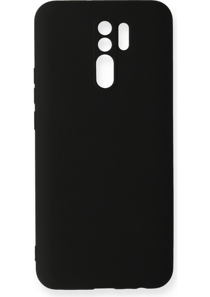 Xiaomi Redmi 9 Kılıf Lansman Içi Kadife Nano Silikon - Siyah