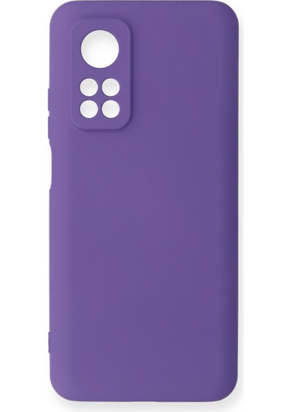 Xiaomi Mi 10T Pro Kılıf Lansman Içi Kadife Nano Silikon - Mor