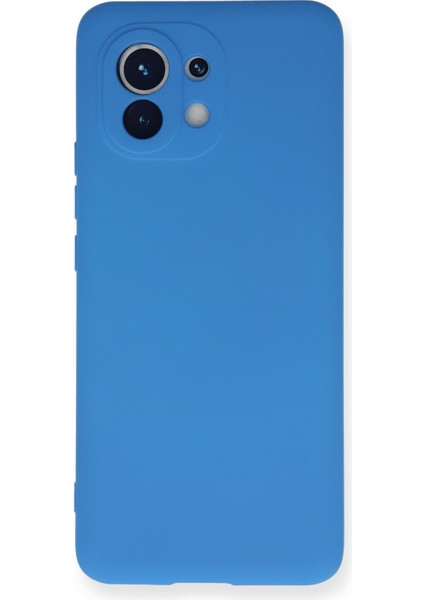 Xiaomi Mi 11 Kılıf Lansman Içi Kadife Nano Silikon - Mavi