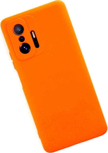Xiaomi Mi 11T Pro Kılıf Lansman Içi Kadife Nano Silikon - Turuncu fiyatları