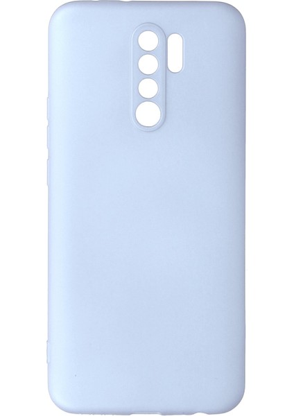 Xiaomi Redmi 9 Kılıf Lansman Içi Kadife Nano Silikon - Sky Blue