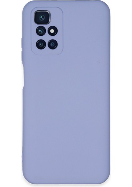 Xiaomi Redmi 10 Kılıf Lansman Içi Kadife Nano Silikon - Lila