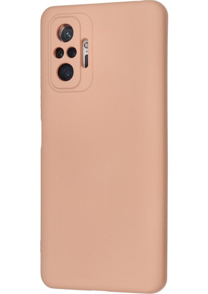Xiaomi Redmi Note 10 Pro Kılıf Lansman Içi Kadife Nano Silikon - Pudra