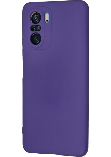 Xiaomi Poco F3 Kılıf Lansman Içi Kadife Nano Silikon - Mor modelleri