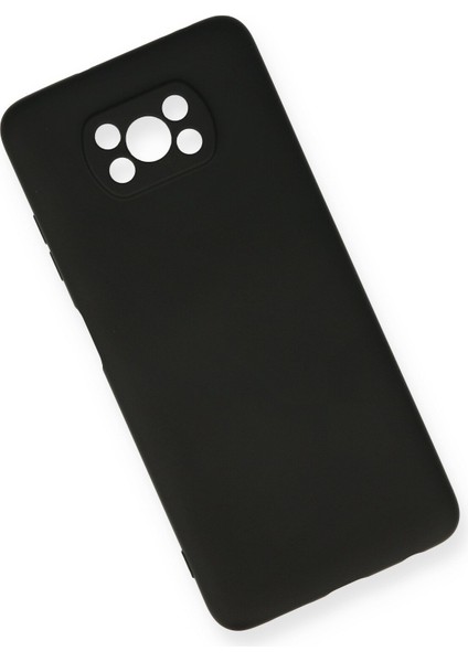 Xiaomi Poco X3 Kılıf Lansman Içi Kadife Nano Silikon - Siyah