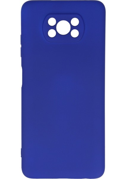 Xiaomi Poco X3 Pro Kılıf Lansman Içi Kadife Nano Silikon - Lacivert