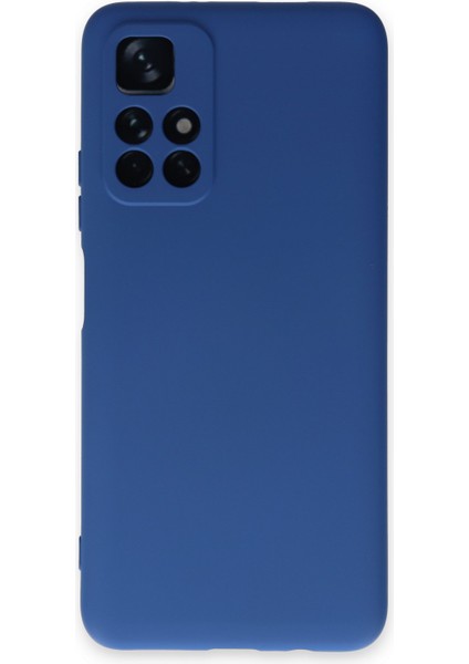 Xiaomi Redmi Note 11T Kılıf Lansman Içi Kadife Nano Silikon - Lacivert