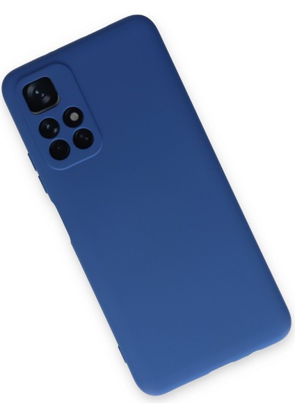 Xiaomi Redmi Note 11T Kılıf Lansman Içi Kadife Nano Silikon - Lacivert