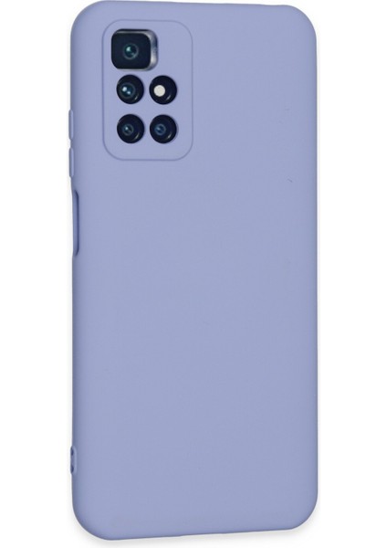 Xiaomi Redmi 10 Kılıf Lansman Içi Kadife Nano Silikon - Lila