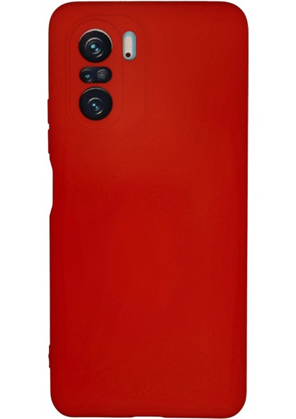 Xiaomi Redmi K40 Pro Kılıf Lansman Içi Kadife Nano Silikon - Kırmızı