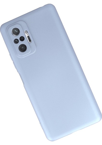 Xiaomi Redmi Note 10 Pro Kılıf Lansman Içi Kadife Nano Silikon - Sky Blue modelleri