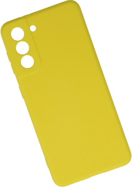 Samsung Galaxy S21 Kılıf Lansman Içi Kadife Nano Silikon - Sarı fiyatları