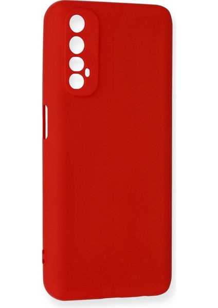 Realme 7 Kılıf Lansman Içi Kadife Nano Silikon - Kırmızı fiyatları